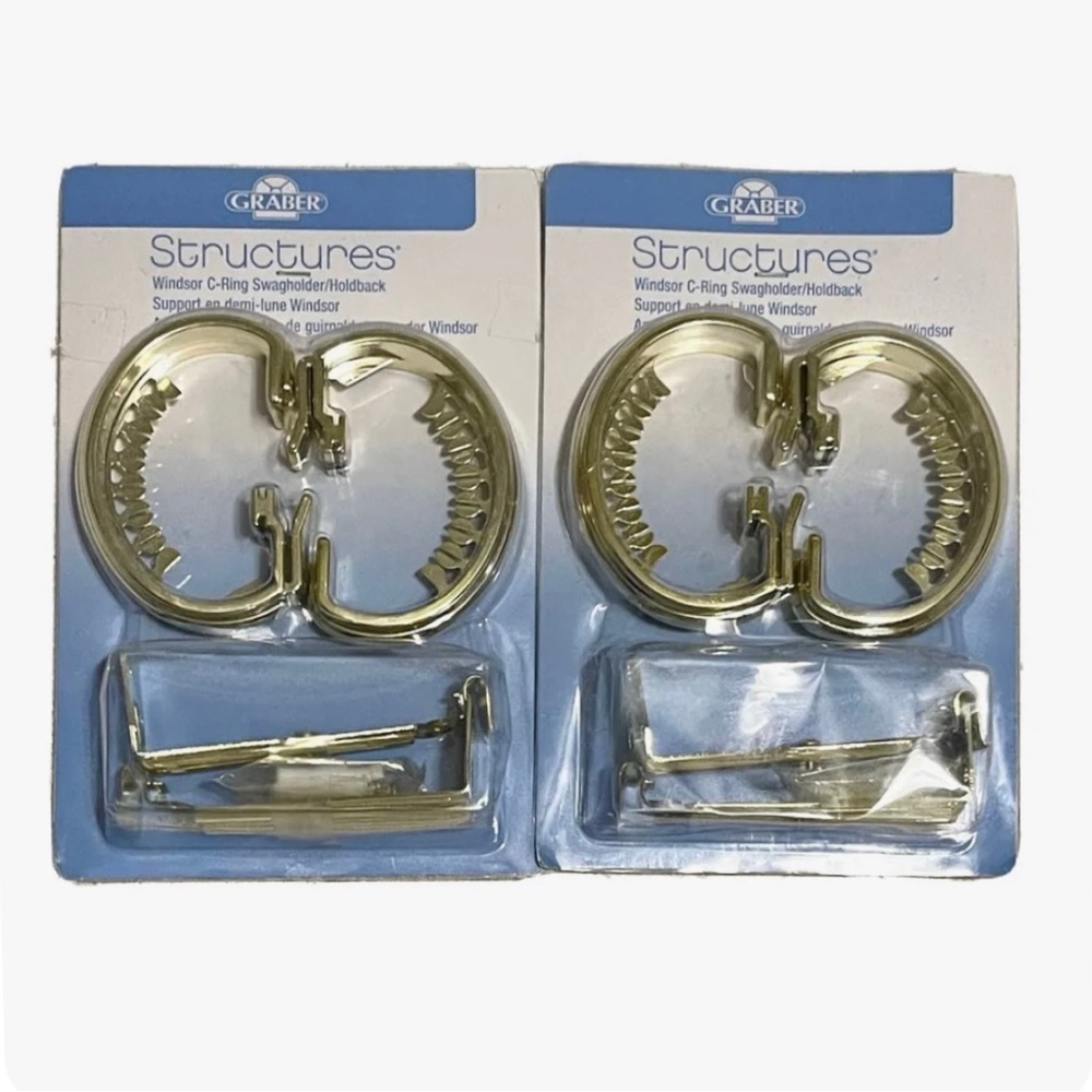 Graber Structure Sensational Swags Windsor C-ring Bundle NIB